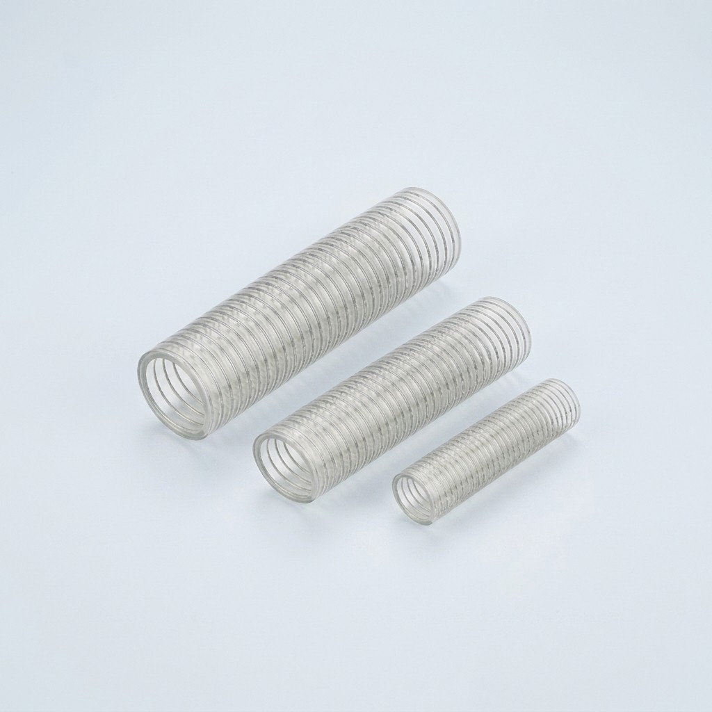 Steel-Reinforced Transparent PVC Hose